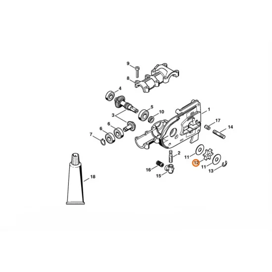 STIHL  Koło napędu łańcucha 3/8
